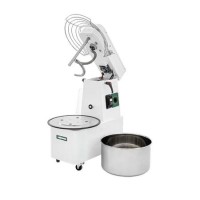 Hostek Mixup30 -IMR30 Single Speed Spiral Mixer 32ltr Bowl - 24kg Dough. Lift Up Head And Removable Bowl With Timer and Castors. 88kg/hr. Made In Italy. 13 Amp Plug