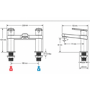 Mira Minimal Chrome Bath Filler Mixer Tap