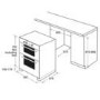 Hotpoint UHS53XS Electric Built-under Double Oven - Stainless Steel