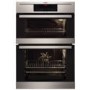 GRADE A2 - Light cosmetic damage - AEG DC7013021M Competence Electric Built-in Double Oven Stainless Steel