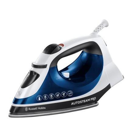 Russell Hobbs 20270 Mm 2400w Ceramic Soleplare Blue Auto Steam Iron