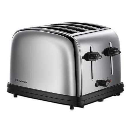 Russell Hobbs 20730 4 Slice Classic Lift & Look Polished S/s Toaster