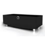 GRADE A2 - Light cosmetic damage - MDA Designs Curve 1000 Black TV Cabinet up to 50 inch