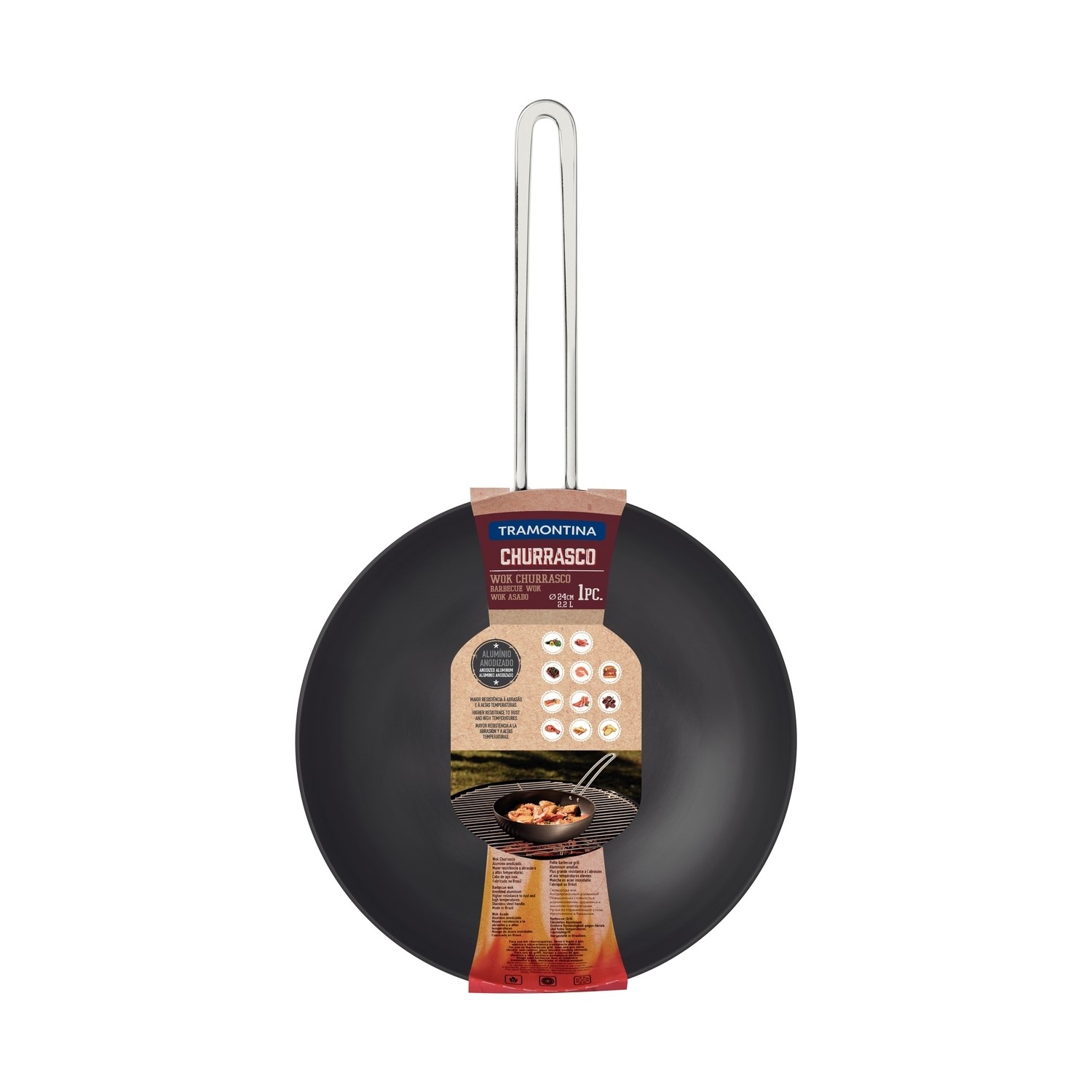 Tramontina 24cm BBQ Wok - 2.2L 20848/024