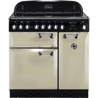 Rangemaster Elan Ceramic 90cm Electric Range Cooker in Cream