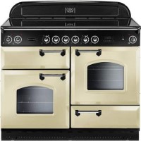 Rangemaster Classic Ceramic 110cm Electric Range Cooker in Cream and Chrome