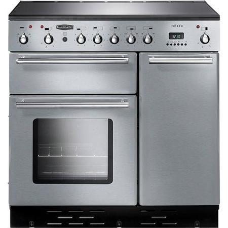 Rangemaster Toledo 90cm Electric Range Cooker With Induction Hob - Stainless Steel