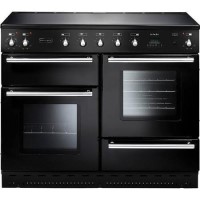 Rangemaster Toledo Ceramic 110cm Electric Range Cooker in Gloss Black