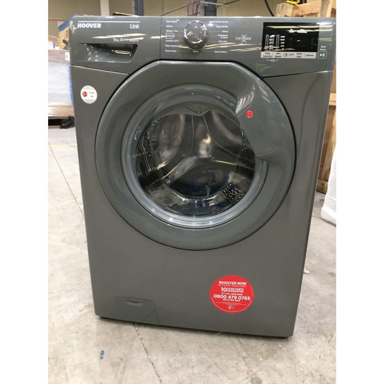 Refurbished Grade A3 - Hoover Link DHL 1492DR3R NFC 9kg 1400rpm Washing Machine - Graphite