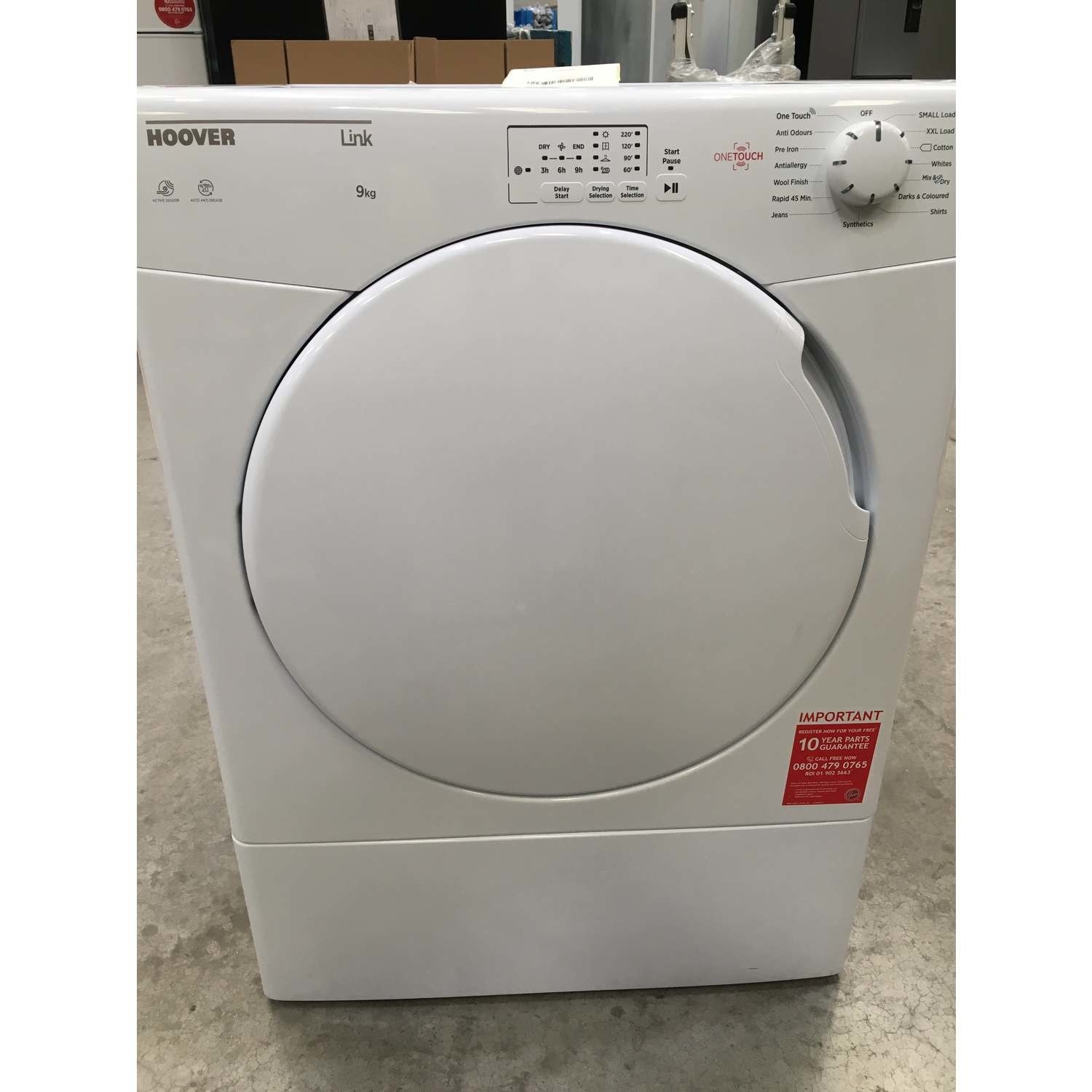 Refurbished Hoover Link HLV10DG NFC Freestanding Vented 10KG Tumble - View #13