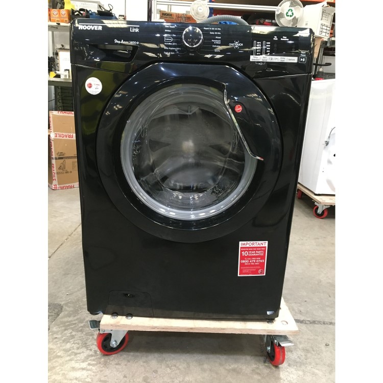Refurbished Hoover  DHL 149DB3B Smart Freestanding 9KG 1400 Spin Washing Machine Black