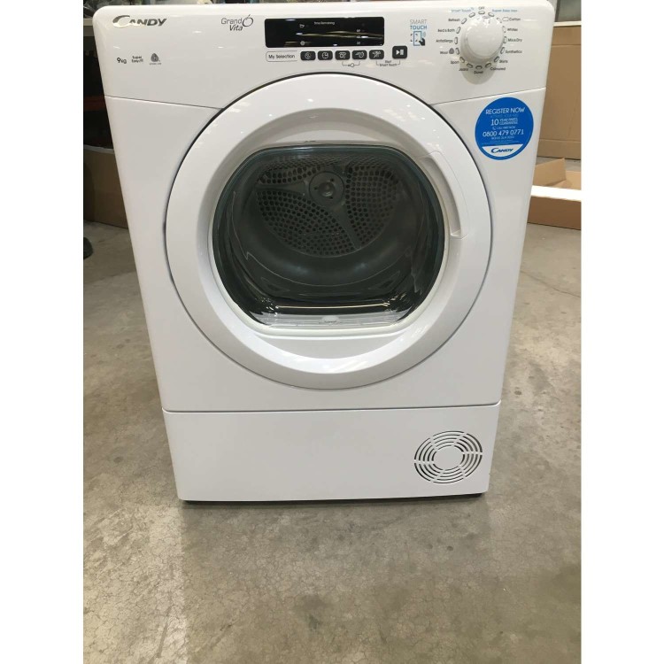 Refurbished Grade A3 - Candy GVS C9DG-80 9KG Sensor Dry Condenser Tumble Dryer - White