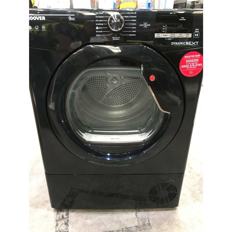 Refurbished Grade A3 - Hoover Dynamic Next DX C9DGB NFC 9 kg Condenser Tumble Dryer - Black