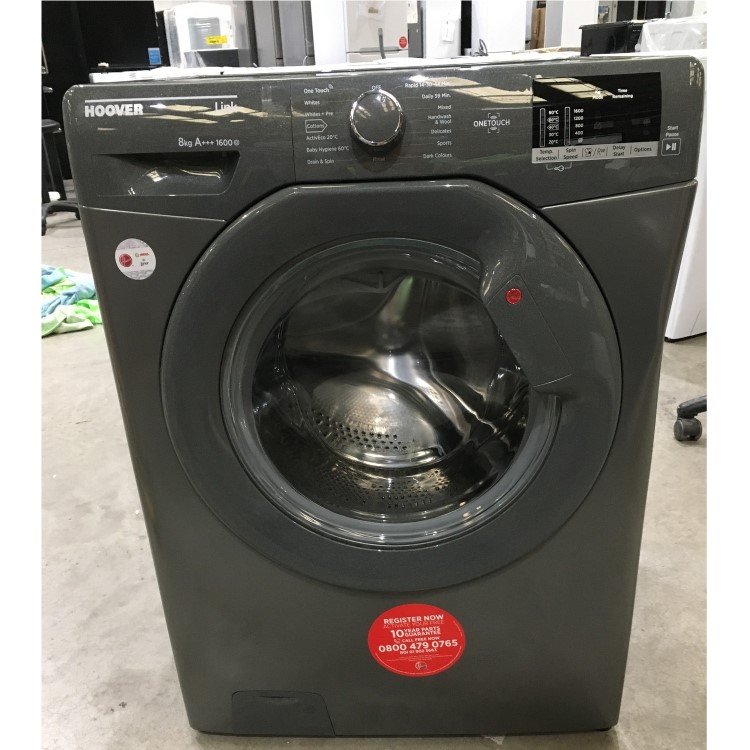 Refurbished Grade A3 - Hoover Link DHL 1682D3R NFC 8 kg 1600 Spin Washing Machine - Graphite