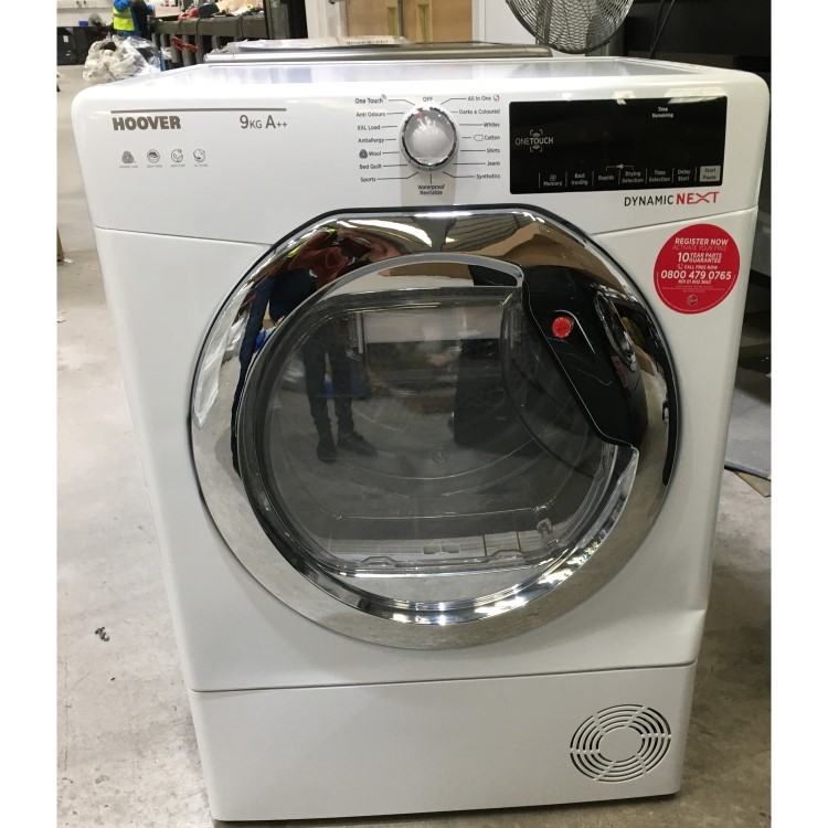 Refurbished Grade A3 - Hoover Dynamic Next DX H9A2DCE NFC 9 kg Heat Pump Tumble Dryer - White