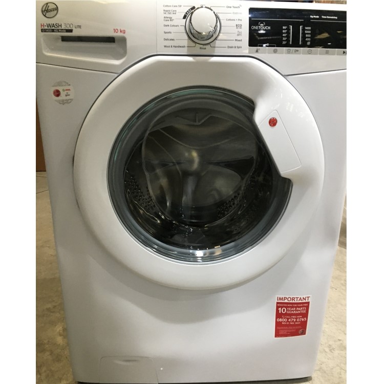 Refurbished Hoover H-Wash 300 H3W410TE Smart Freestanding  10 KG 1400 Spin Washing Machine White