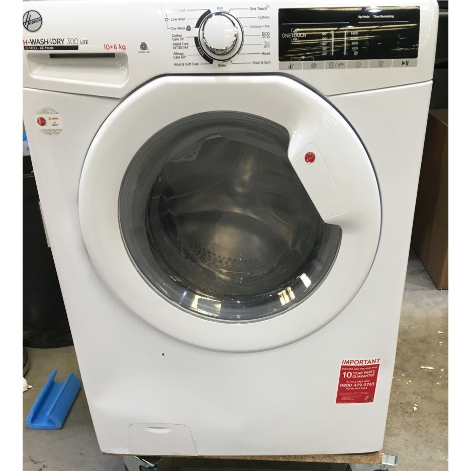 Refurbished HOOVER HWash 300 H3D 4106TE NFC 10 kg Washer Dryer White