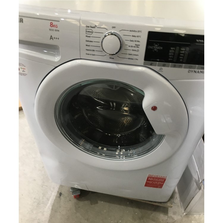 Refurbished Hoover DXOA 68LW3/1-80 Freestanding 8KG 1600 Spin Washing Machine