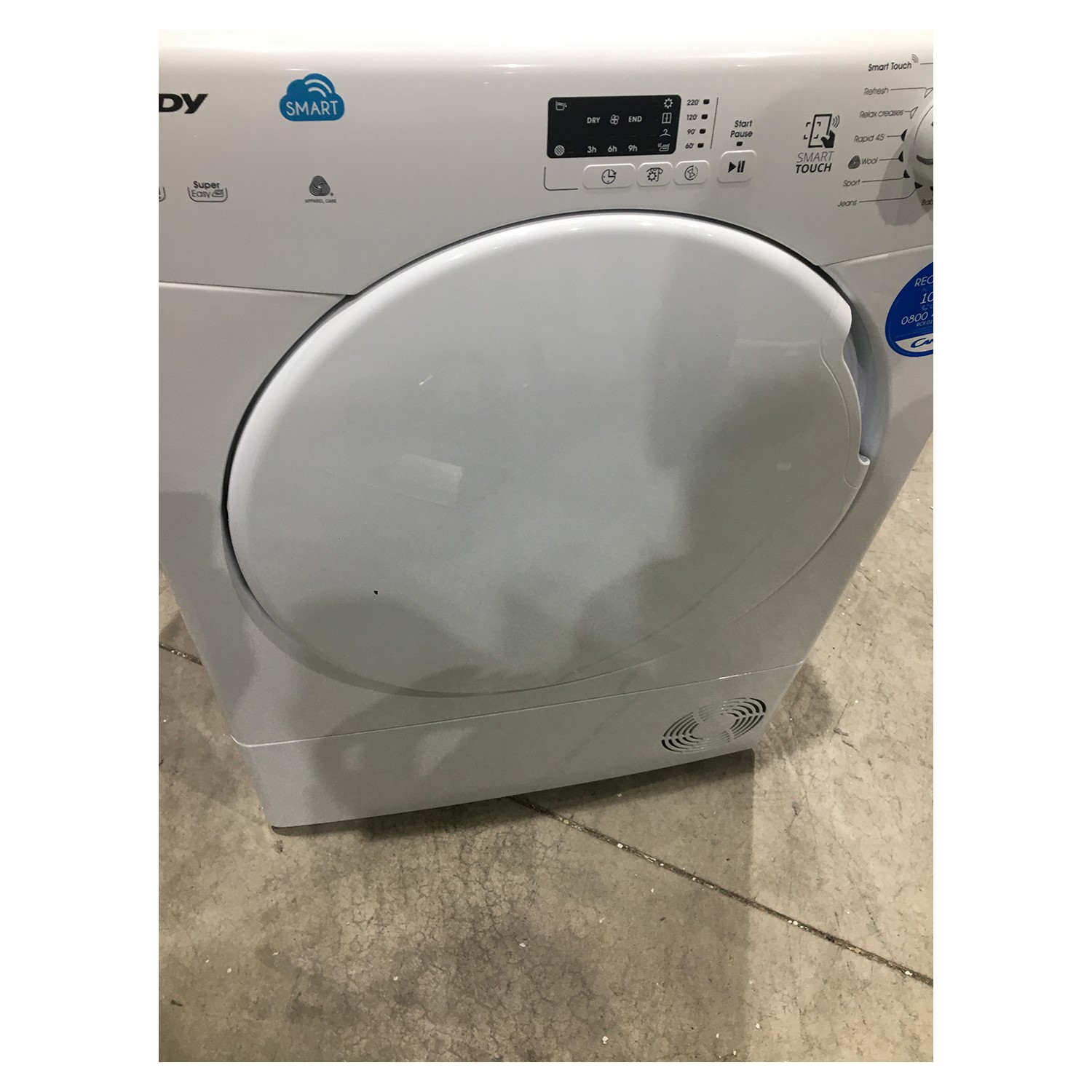 Refurbished Candy Smart CS C8LF80 Freestanding Condenser 8KG Tumble