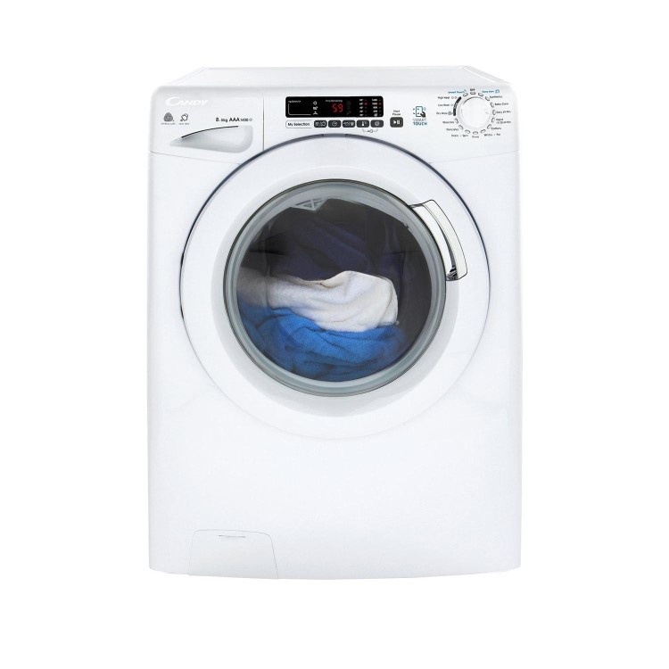 Refurbished Candy GVSW485DC/1-80 Smart Freestanding 8/5KG 1400 Spin Washer Dryer White