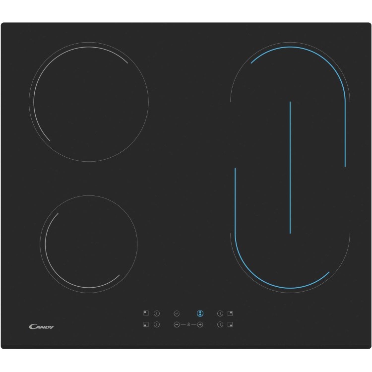 GRADE A1 - Candy CH64BVT 60cm Four Zone Ceramic Hob