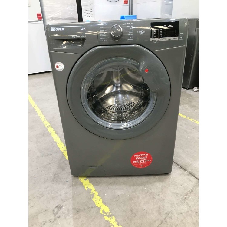 Refurbished Grade A3 - Hoover Link DHL 1492DR3R NFC 9kg 1400rpm Washing Machine - Graphite
