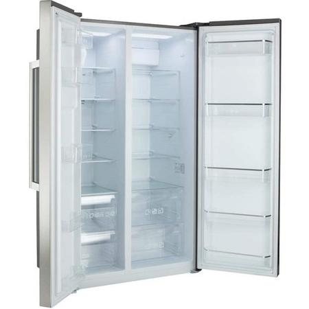 Refurbished Grade A2 - Hoover HSBSF 178XK American Fridge Freezer - Stainless Steel