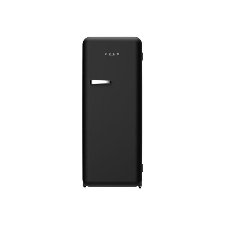 Refurbished Bush Retro M61153RETROBLK Freestanding 281 Litre Tall Fridge Black