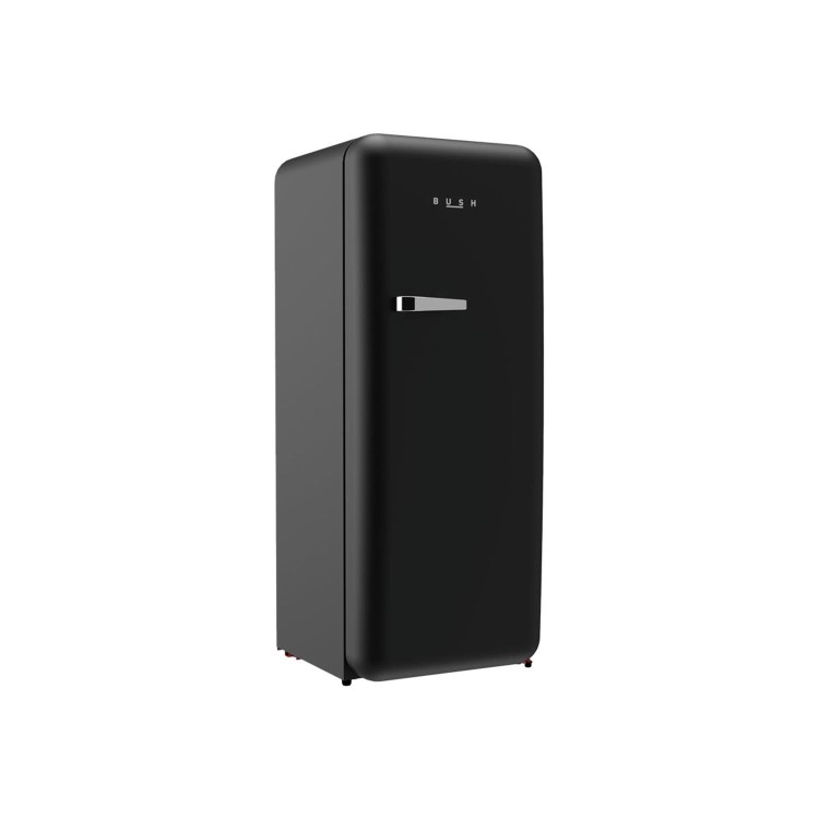 Refurbished Bush Retro M61153RETROBLK Freestanding 281 Litre Tall Fridge Black