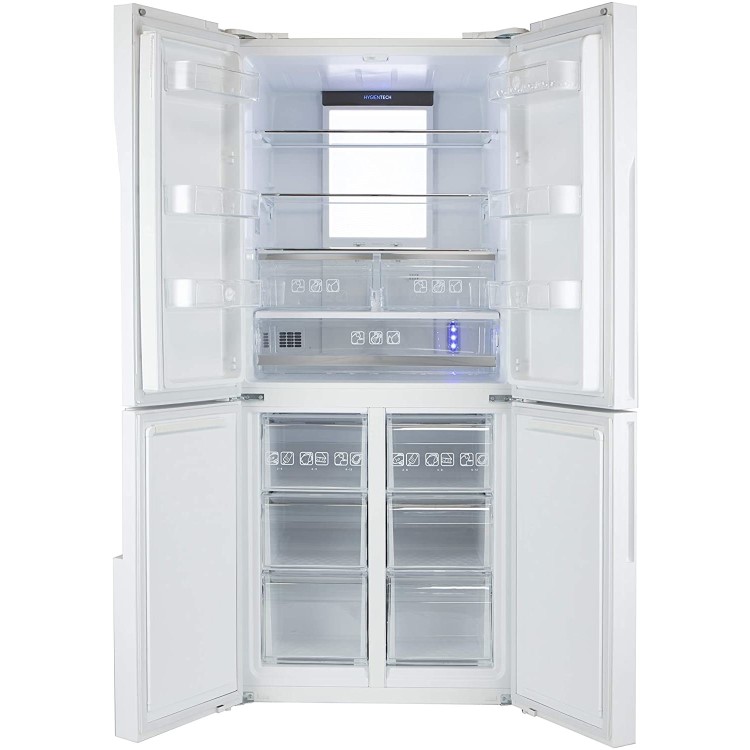 Refurbished Hoover HFDN180UK Freestanding 422 Litre Fridge Freezer
