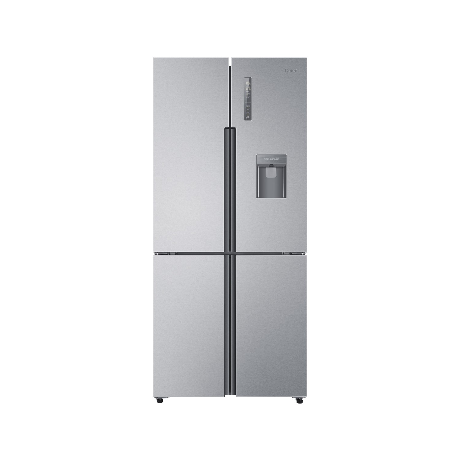 Refurbished Haier HTF-452WM7 Freestanding 314 Litre 60/40 Frost Free American Fridge Freezer Stainle