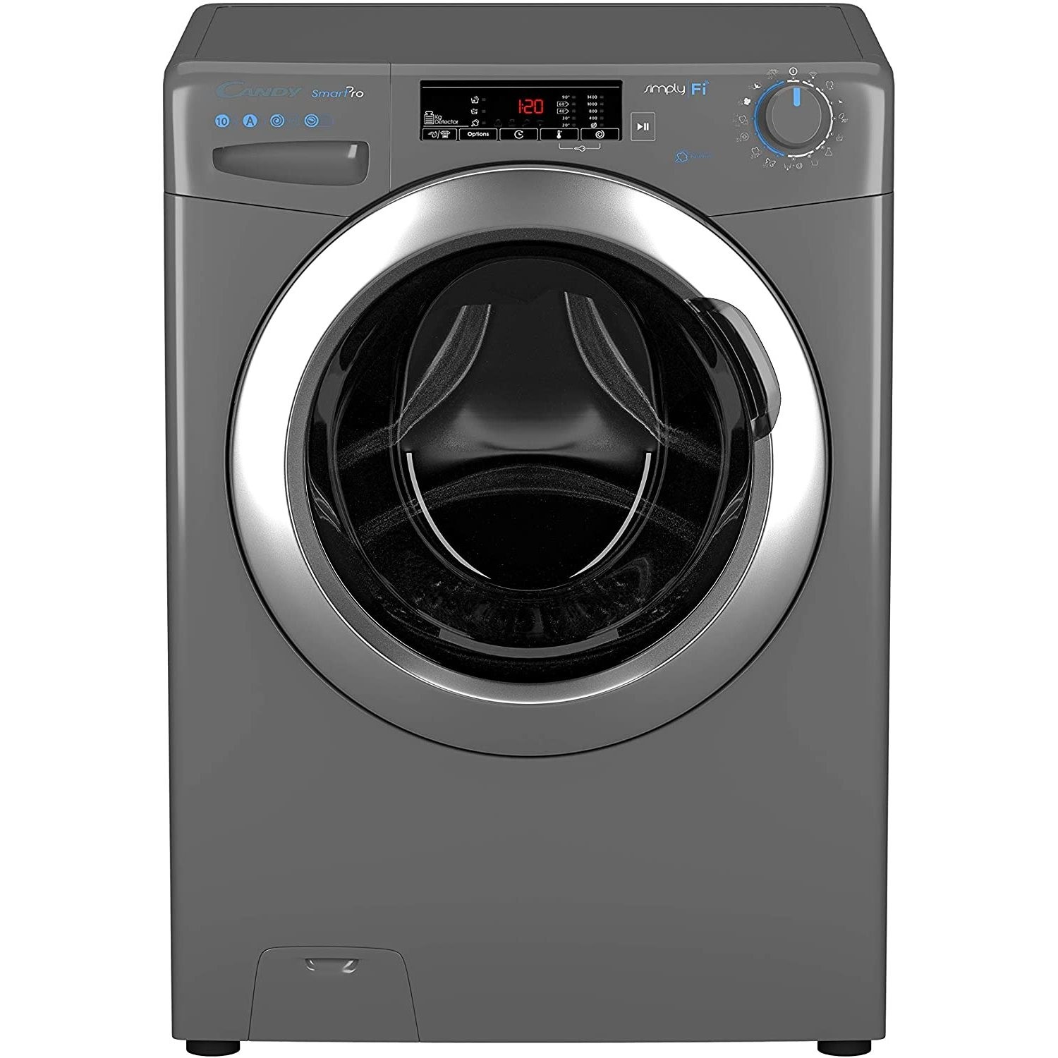 Refurbished Candy CSO14103TWCGE Smart Freestanding 10KG 1400 Spin Washing Machine Graphite