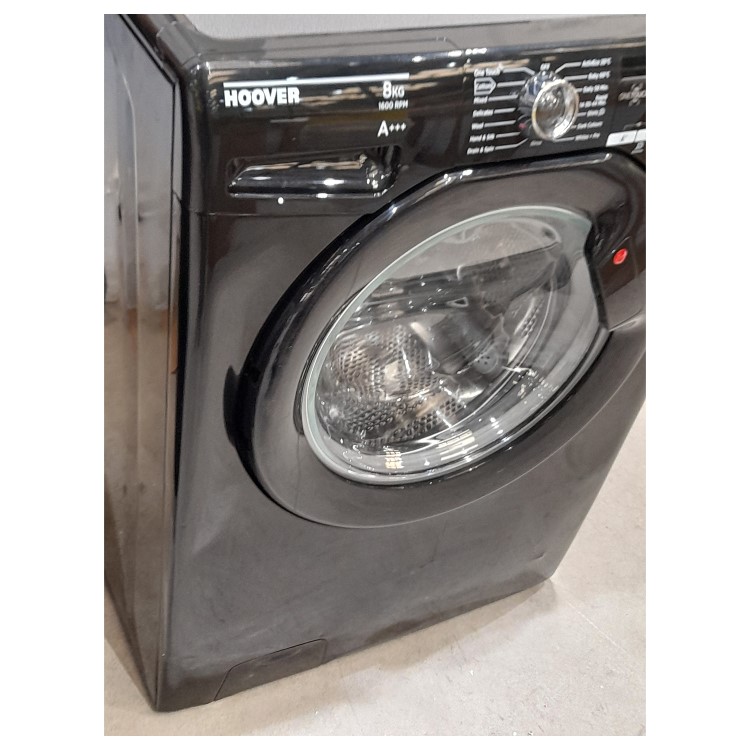 Refurbished Hoover Dynamic Next DXOA68LB3B Smart Freestanding 8KG 1600 Spin Washing Machine Black