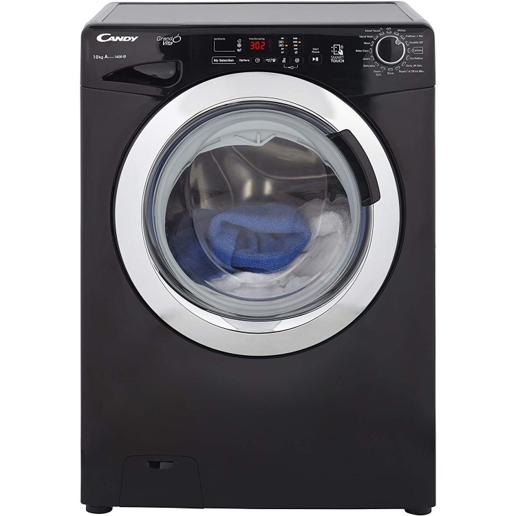 Refurbished Grade A2 - Candy GVS1410DC3/1-80 10KG 1400 Spin Washing Machine - Black