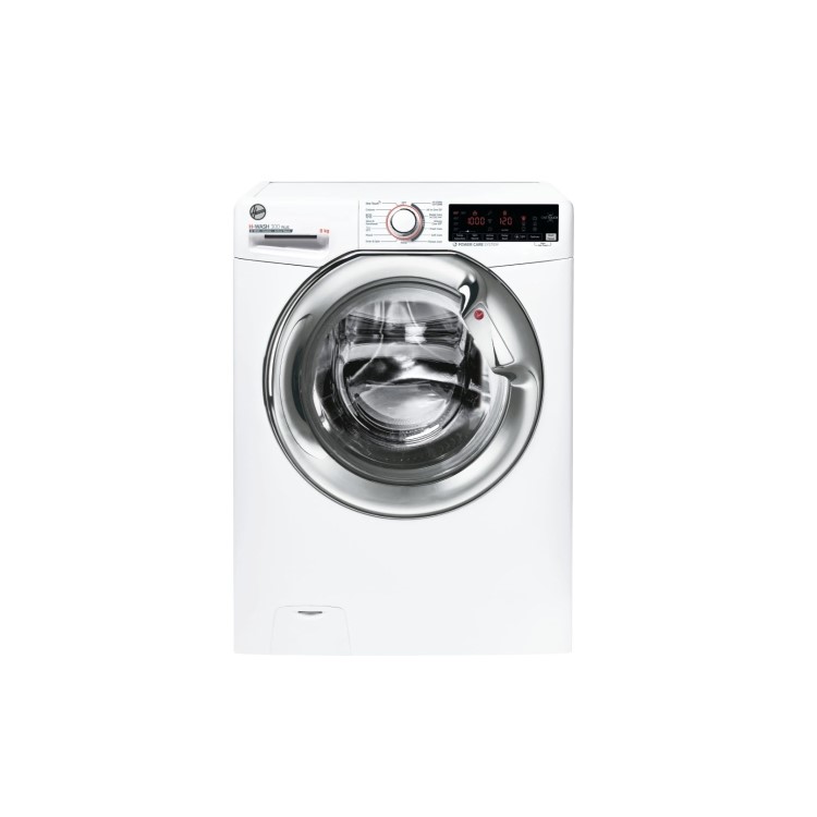 Refurbished Hoover H-Wash 300 Plus H3WS68TAMCE/1-80 Freestanding 8KG 1600 Spin Washing Machine