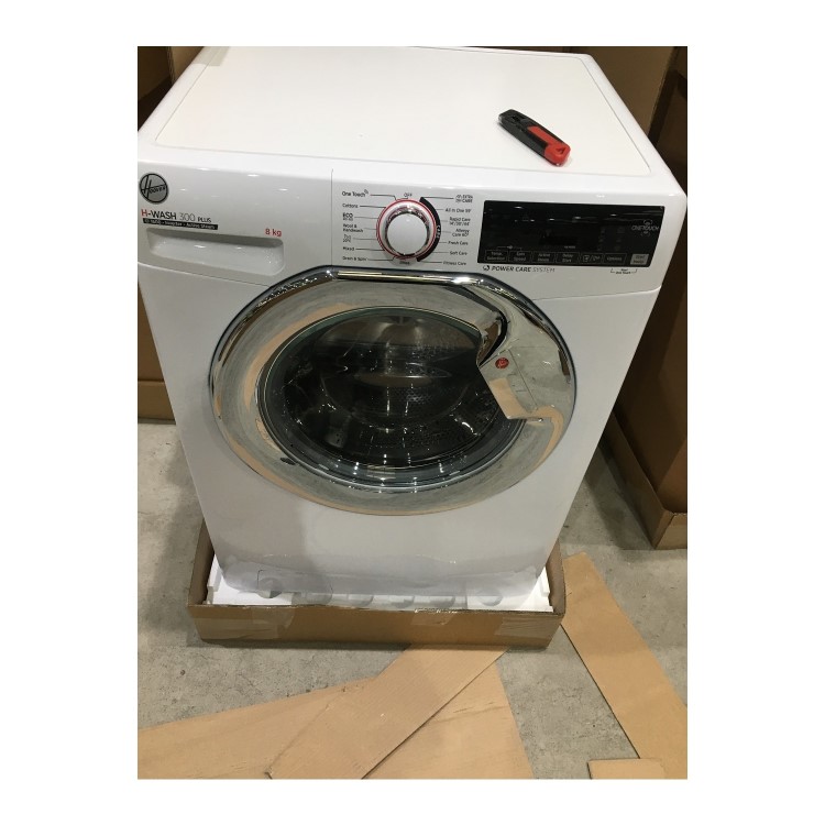 Refurbished Hoover H-Wash 300 Plus H3WS68TAMCE/1-80 Freestanding 8KG 1600 Spin Washing Machine