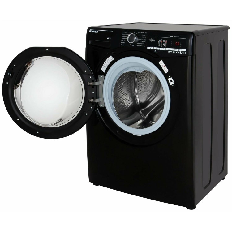 Refurbished Hoover DXOA 68LB3B Smart Freestanding 8KG 1600 Spin Washing Machine Black
