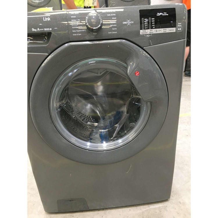 Refurbished Grade A3 - Hoover Link HL 1692DG3G NFC 9 kg 1600rpm Washing Machine - Graphite