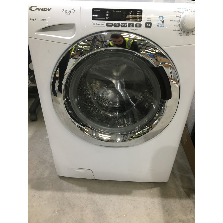 Refurbished Candy Grand'O Vita GVS149DC3 Freestanding 9KG 1400 Spin Washing Machine