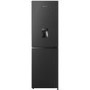 Refurbished Fridgemaster MC55240MDB 240 Litre Freestanding Fridge Freezer 50/50 Split Water Dispenser 55cm Wide - Black