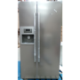 GRADE A3 - Heavy cosmetic damage - Bosch KAN58A45G Side-by-Side American Fridge Freezer With Ice And Water Dispenser Inox-look