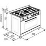 GRADE A3 - Heavy cosmetic damage - Baumatic BC190.2TCSS Single Cavity 90cm Gas Range Cooker in Stainless Steel
