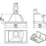 GRADE A3 - Heavy cosmetic damage - Miele DA2270 70cm Built-in Canopy Cooker Hood Stainless Steel