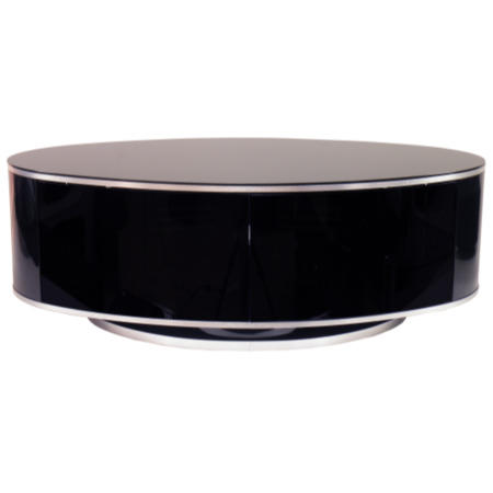 GRADE A2 - Light cosmetic damage - MDA Designs Luna Black TV Cabinet up to 50 inch