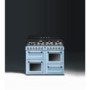 GRADE A3 - Heavy cosmetic damage - Smeg TR4110AZ Victoria Traditional 110cm Dual Fuel Range Cooker - Pastel Blue