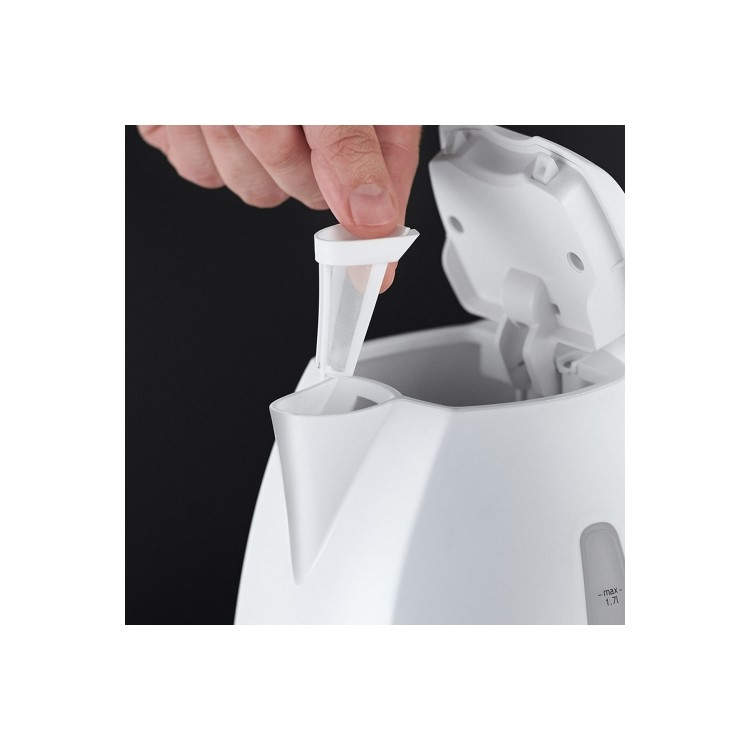 Russell Hobbs Textures Kettle - White - Ashley Quote