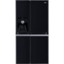 GRADE A3 - Heavy cosmetic damage - LG GSL545WBYV American Fridge Freezer With Non-plumbed Ice And Water Dispenser - Black