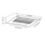 electriQ 60cm Conventional Hood White