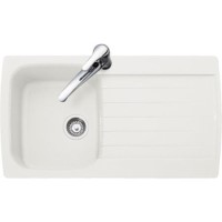 GRADE A3  - Leisure Sinks VVN1WH Verona Velstra 900x508mm 1.0 Bowl Composite Sink White