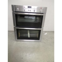 GRADE A2 - Light cosmetic damage - Neff U17M42N3GB Electric Built-under Double Oven - Stainless Steel